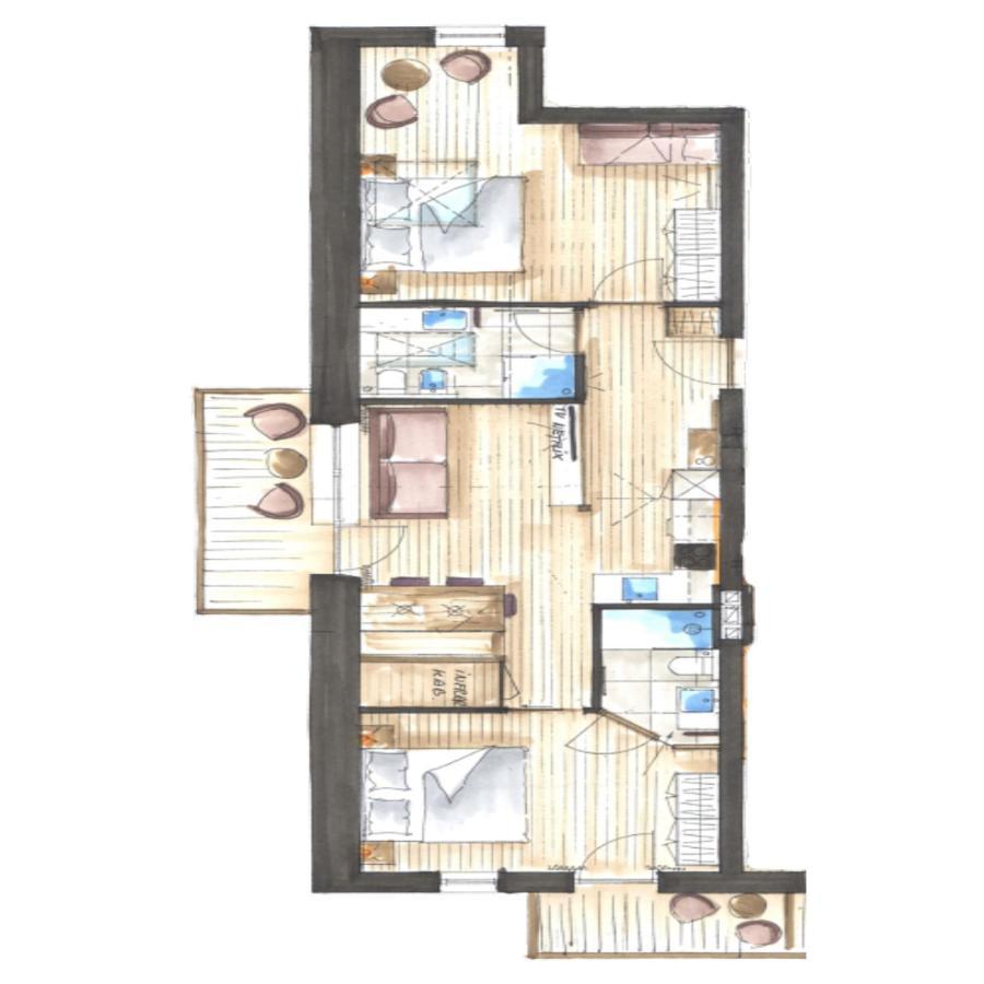 Unterweckerlerhof Apartment Santa Maddalena in Casies Ngoại thất bức ảnh